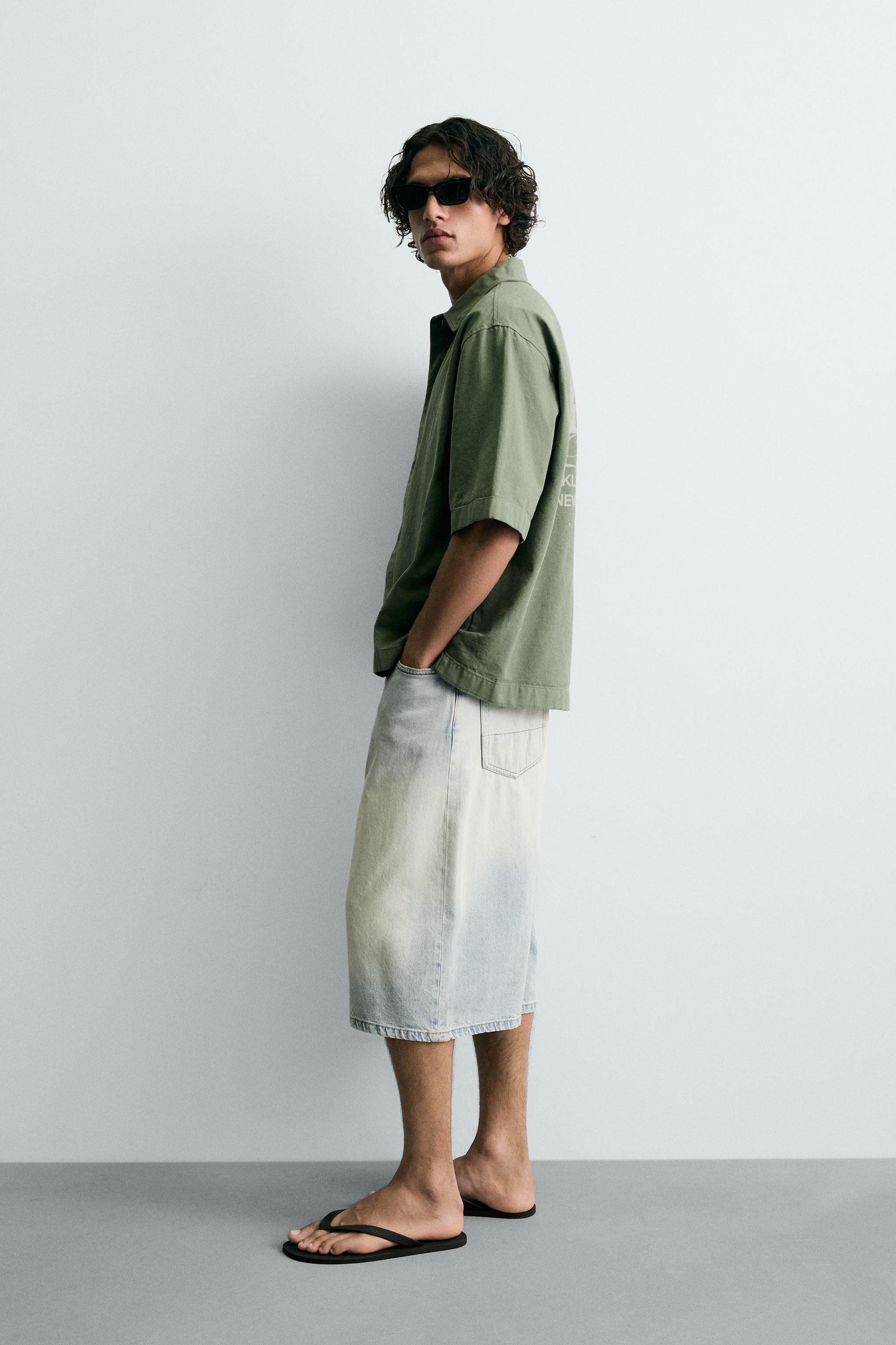 WASHED PRINTED SHIRT